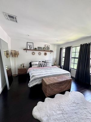 Bedroom, Interior, Wood Texture Flooring