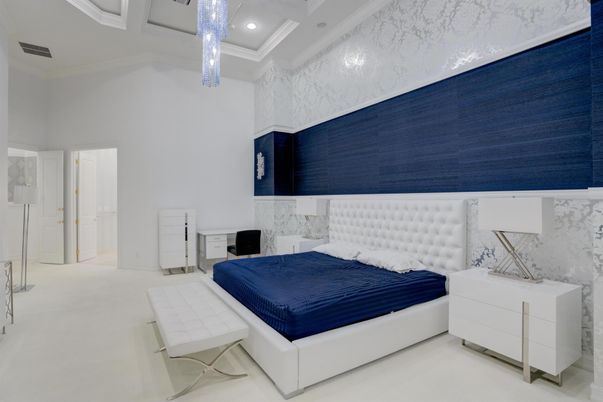 Bedroom, Interior, Recessed Lighting