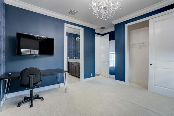Chandelier, Home Office, Interior