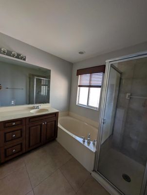 Bathroom, Dual Sink Vanities, Glass Shower, Interior