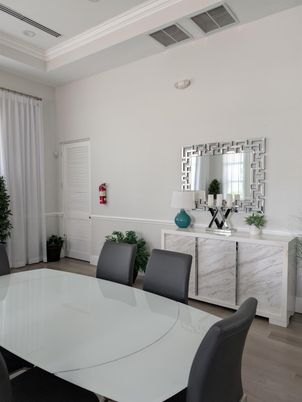 Dining room, Interior, Wood Texture Flooring