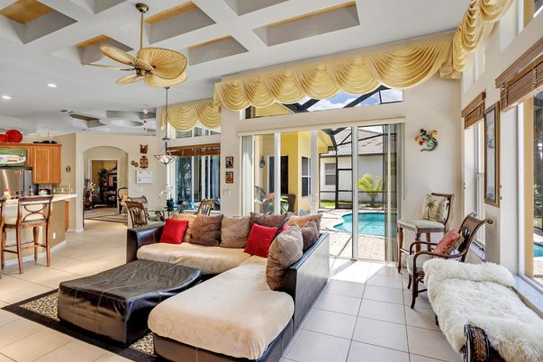 Interior, Kitchen, Living room, Recessed Lighting