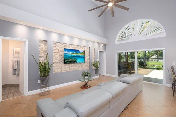 Interior, Living room, Recessed Lighting