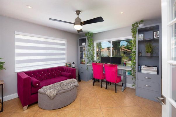 Home Office, Interior, Recessed Lighting