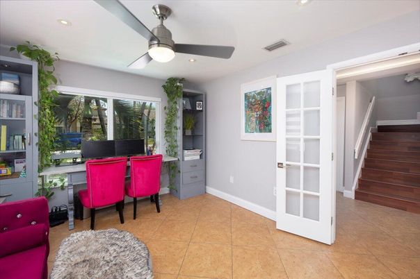 Home Office, Interior, Recessed Lighting