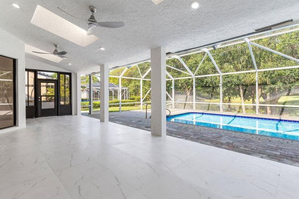 Glass Ceilings, Interior, Pool, Recessed Lighting, Sun Room