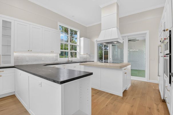 Interior, Kitchen, Wood Texture Flooring