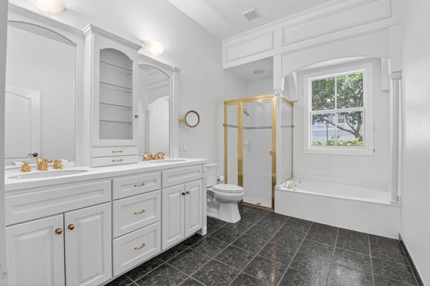 Bathroom, Dual Sink Vanities, Glass Shower, Interior