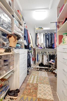 Interior, Walk-in Closets, Wood Texture Flooring
