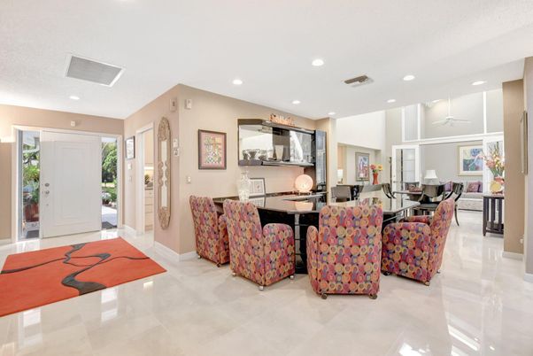 Dining room, Interior, Recessed Lighting