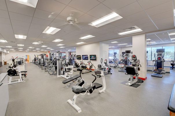 Fitness Equipment, Gym, Interior, Recessed Lighting