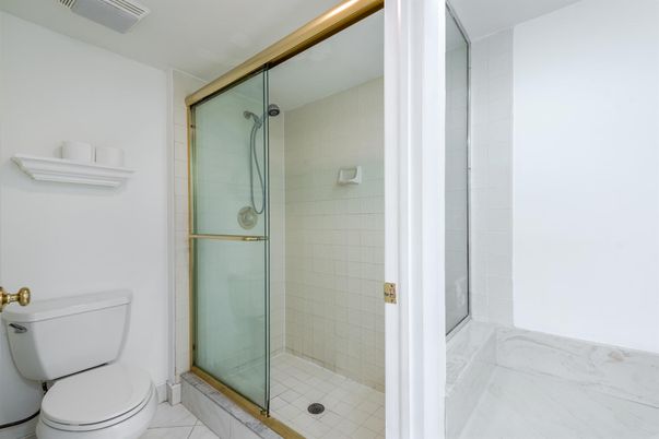 Bathroom, Glass Shower, Interior, Marble