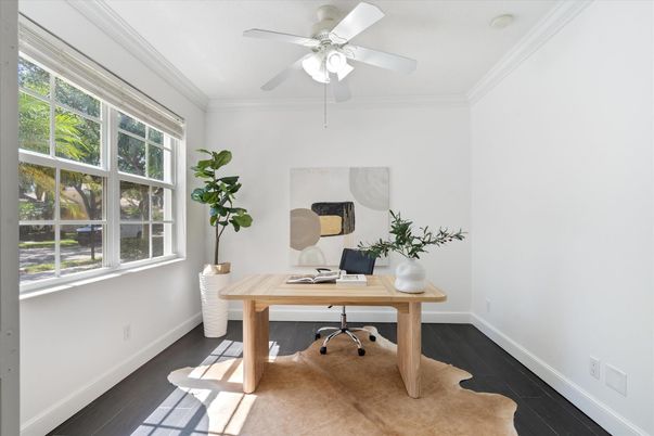 Home Office, Interior, Wood Texture Flooring