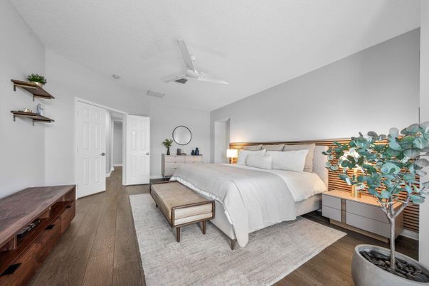 Bedroom, Interior, Wood Texture Flooring