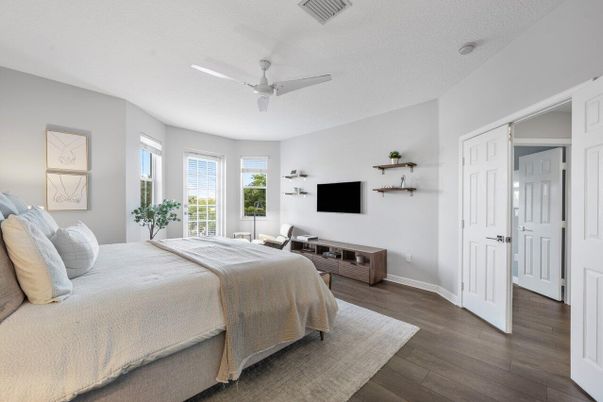 Bedroom, Interior, Wood Texture Flooring