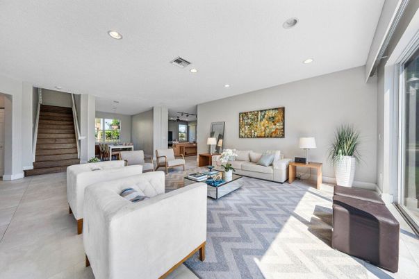 Dining room, Interior, Living room, Recessed Lighting