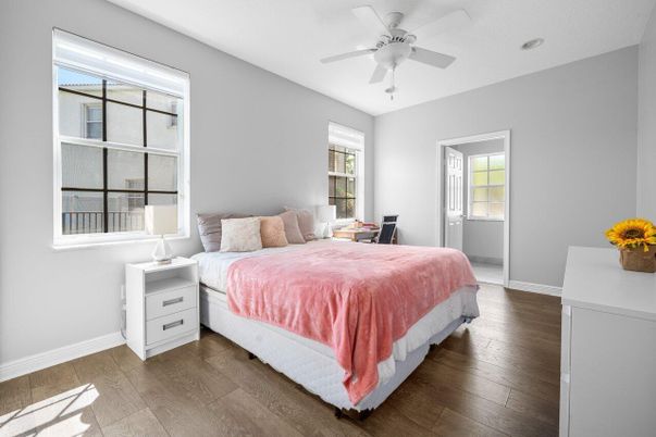 Bedroom, Interior, Wood Texture Flooring