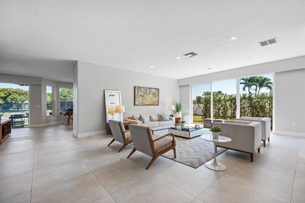 Interior, Living room, Recessed Lighting