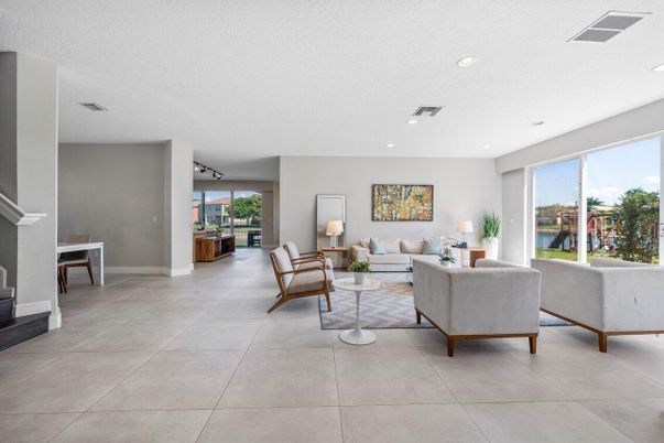 Interior, Living room, Recessed Lighting