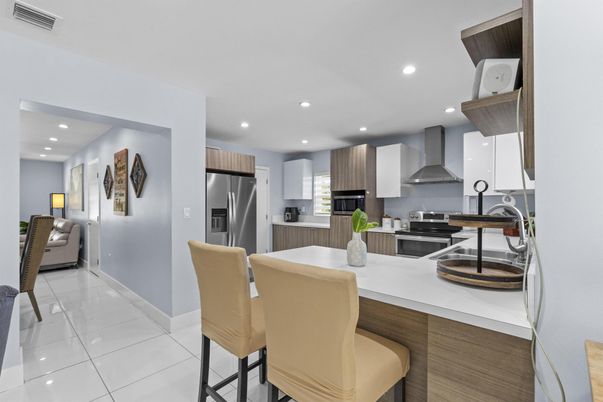 Interior, Kitchen, Recessed Lighting, Stainless Steel Appliances