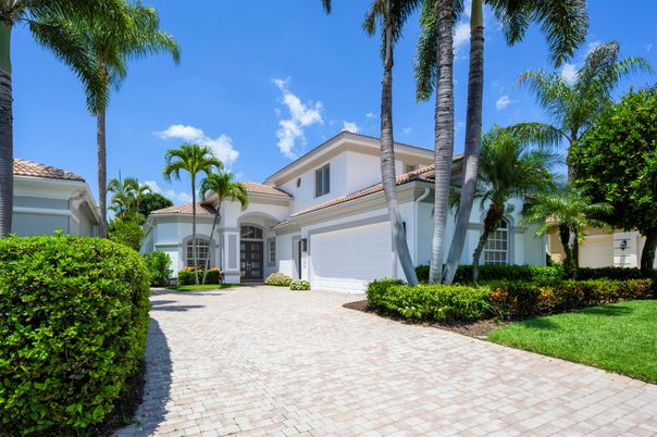 Attached, Backyard, Exterior, Facade, Mediterranean