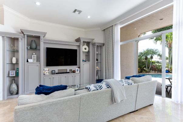 Interior, Living room, Recessed Lighting