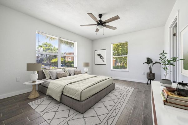 Bedroom, Interior, Wood Texture Flooring