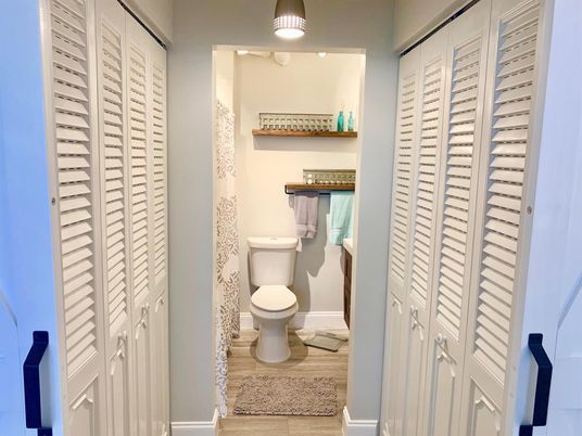 Bathroom, Interior, Wood Texture Flooring