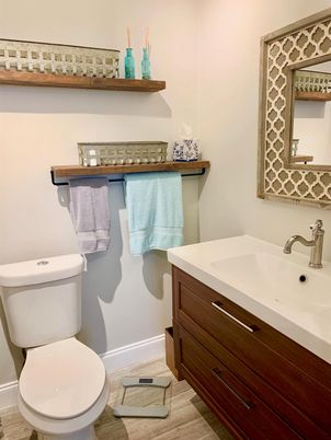 Bathroom, Interior, Wood Texture Flooring