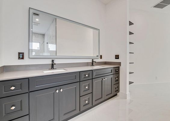 Bathroom, Free Standing Baths, Glass Shower, Interior, Marble Walls, Recessed Lighting