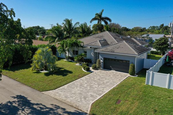 Attached, Backyard, Exterior, Facade, Mediterranean