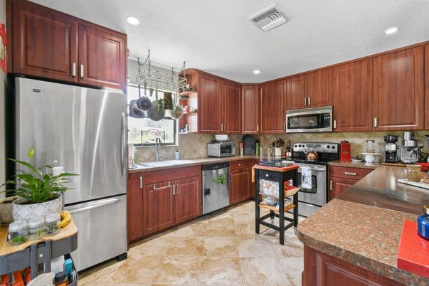 Interior, Kitchen, Recessed Lighting, Stainless Steel Appliances