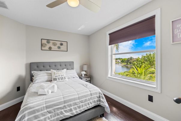 Bedroom, Interior, Water, Wood Texture Flooring
