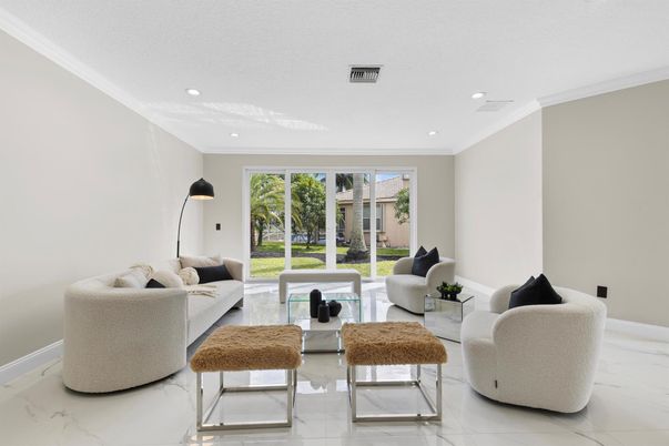 Interior, Living room, Marble, Recessed Lighting