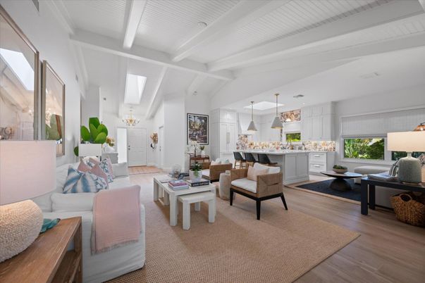 Interior, Living room, Pendant Lights, Wood Texture Flooring