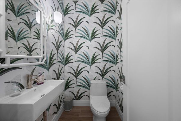 Bathroom, Interior, Wood Texture Flooring
