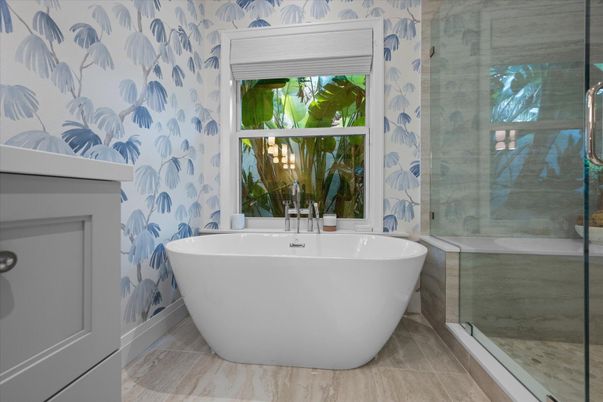 Bathroom, Free Standing Baths, Glass Shower, Interior