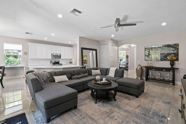 Interior, Kitchen, Living room, Recessed Lighting, Stainless Steel Appliances