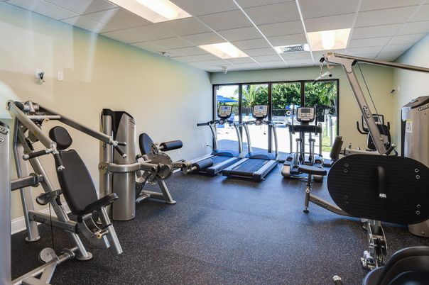 Fitness Equipment, Gym, Interior, Recessed Lighting