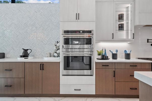 Interior, Kitchen, Marble, Stainless Steel Appliances