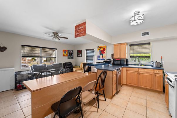 Dining room, Interior, Kitchen