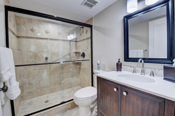 Bathroom, Glass Shower, Interior