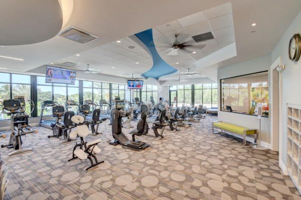 Fitness Equipment, Gym, Interior, Recessed Lighting