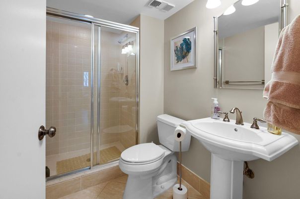 Bathroom, Glass Shower, Interior