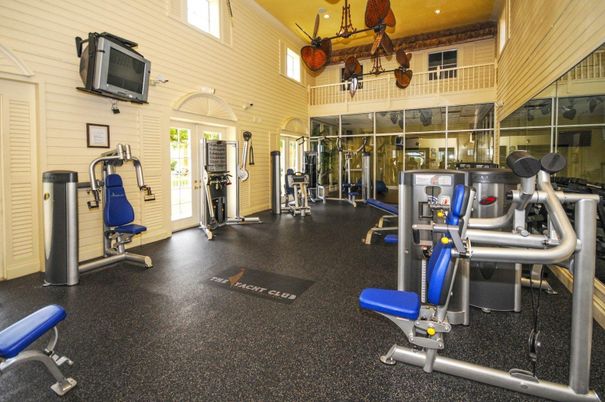Fitness Equipment, Gym, Interior, Recessed Lighting