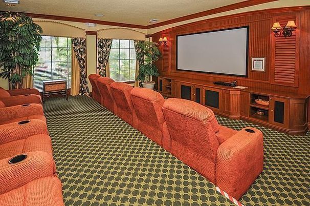 Home Theatre Room, Interior, Projection Screen, Recessed Lighting, Theatre Room