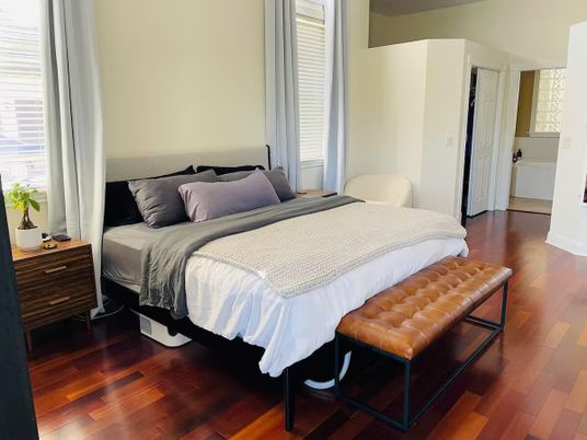 Bedroom, Interior, Wood Texture Flooring