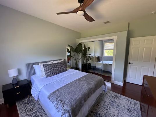 Bedroom, Interior, Wood Texture Flooring