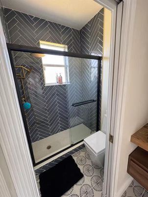 Bathroom, Glass Shower, Interior