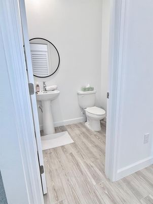 Bathroom, Interior, Wood Texture Flooring
